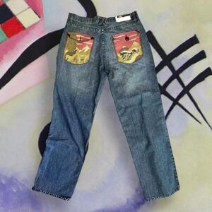LRG Grass Roots Men's Denim Jeans SZ 34 FLAWS